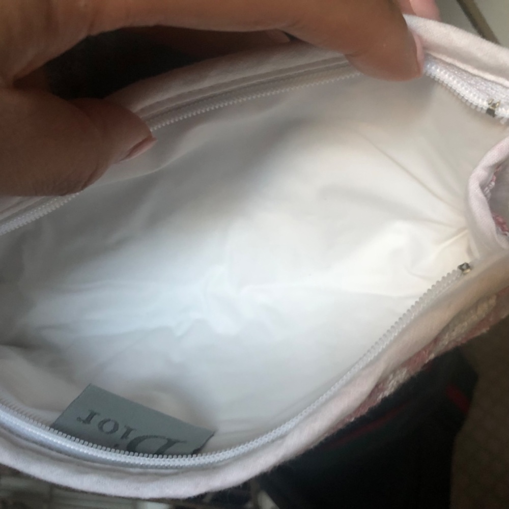 NWOT Dior Terry Cotton Zip Pouch - Picture 4 of 6